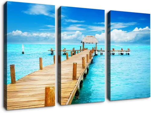 Vista 8 de Denozer - Lienzo decorativo para pared de 3 piezas - La reproducción de pintura al óleo de Ukiyoe Giclée, impresiones en lienzo estiradas