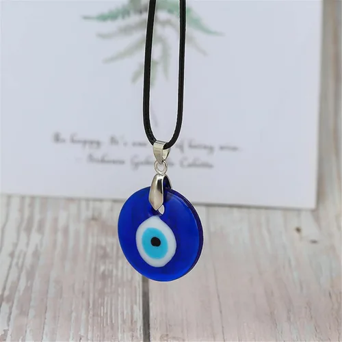 Vista 4 de Hmooy Collar de mal de ojo, collar de tercer ojo, collar de amuleto de mal de ojo, collar turco de la suerte, collar con dije de mal de ojo, collar