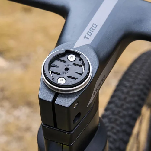 Vista 4 de corki Cycles Titanio Stem Auriculares Top Cap Bike Mount Compatible para Wahoo Garmin Cateye Bryton
