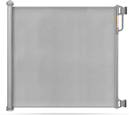 Vista 14 de Momcozy - Puerta retráctil para seguridad de bebés y niños, altura de 33 pulgadas, se extiende hasta 55 pulgadas de ancho, adecuada para escaleras