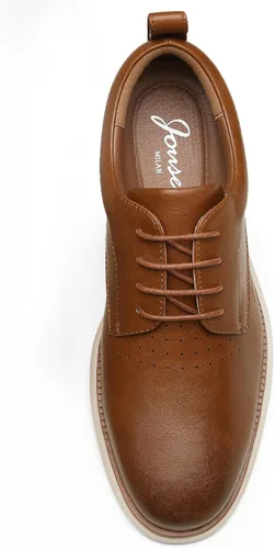Vista 6 de Jousen Mens Dress Shoes Oxfords Casual Retro Classic Comfortable Formal Derby Business Dress Shoes for Men