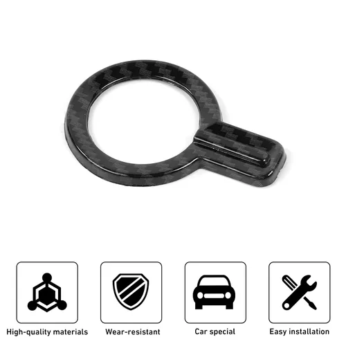 Vista 3 de Linskip Anillo de botón de arranque compatible con Ford Bronco 2021-2025, cubierta del botón de arranque del motor para accesorios interiores Bronco