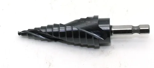 Vista 12 de TEMO Broca de paso en espiral de cobalto M35 Unibit Bit 1/4-3/4" 9 tamaño 1