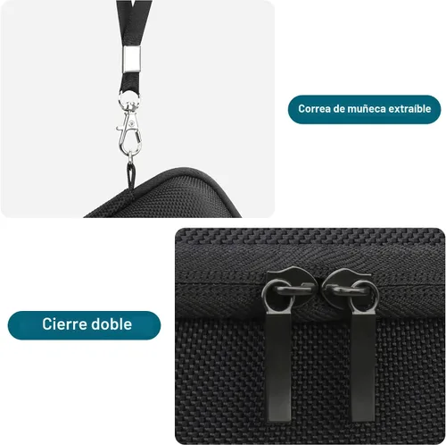 Vista 6 de Canboc - Funda de transporte para cámara digital KODAK PIXPRO WPZ2, resistente e impermeable, bolsa de fotografía subacuática, bolsillo de malla