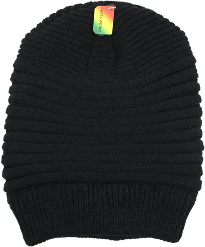 Vista 4 de RW Rasta larga Slinky Beanie Sombreros