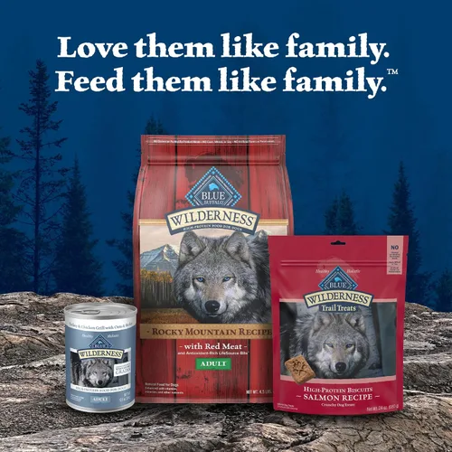 Vista 9 de Blue Buffalo Wilderness - Alimento húmedo natural con alto contenido de proteínas para perros adultos, pavo y pollo con granos integrales, latas