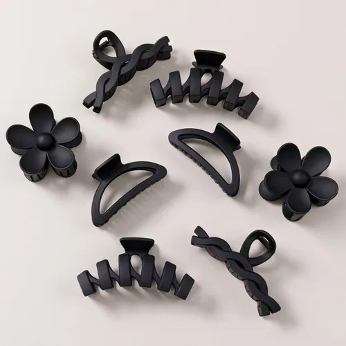 Vista 19 de Sunolga Pinzas de garra para gorras de béisbol, 4 pinzas para el cabello grandes para sombrero de camionero para mujer, pinzas antideslizantes