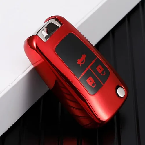Vista 5 de TPU Car Remote Key Case Cover Shell Fob, for Buick for Chevrolet Cruze Aveo Trax for Opel Astra Corsa Meriva Zafira Antara J