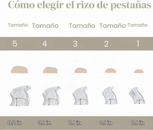 Vista 6 de Libeauty - Barras de elevación de pestañas coreanas sin pegamento para ojos abiertos, 5 tamaños transparentes