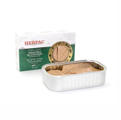 Vista 2 de Tarantelo de atún rojo en aceite de oliva – 4.23 oz (120 g) Atún gourmet premium de HERPAC (paquete de 1)