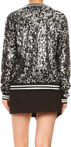 Vista 2 de Anna-Kaci - Chaqueta de manga larga con cremallera frontal y puños acanalados para mujer (personalizable)