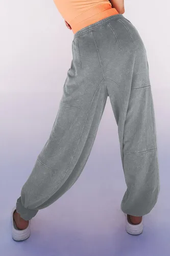 Vista 3 de Tongmingyun Pantalones deportivos holgados para mujer, tiro medio, para gimnasio, pantalones deportivos para entrenamiento, pantalones de descanso