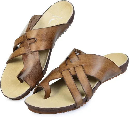 Vista 2 de Sandalias de cuero para hombre, sandalias de cuero para hombre, chanclas para hombre SUM13US
