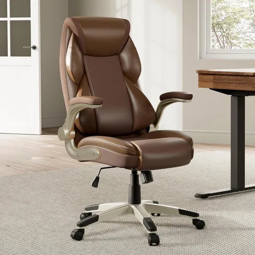 Vista 13 de EUREKA ERGONOMIC Galene - Silla de oficina ejecutiva, color beige Blanco sucio