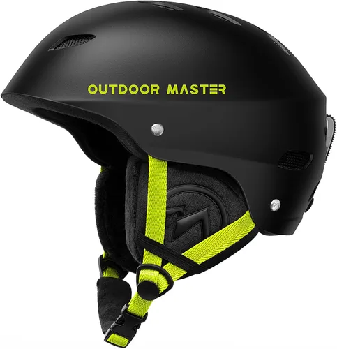 Vista 12 de OutdoorMaster Kelvin - Casco de esquí y snowboard para hombres, mujeres y jóvenes Adjustable Dial Fit Snow Helmet with ASTM Certified,14 Vents for