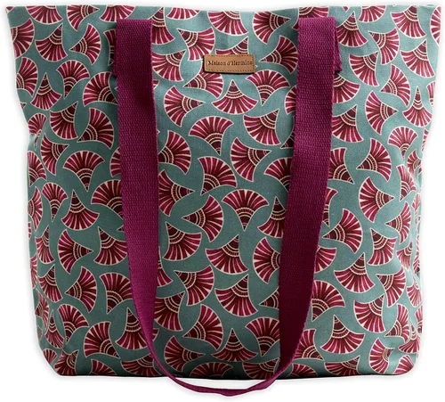 Vista 19 de Maison d' Hermine - Bolsa de lona de algodón reutilizable para mujeres, con asa para el hombro, bolsas a granel para compras y viajes