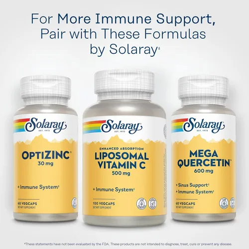 Vista 6 de Solaray Vitamina C liposomal 500 mg Sistema inmunológico saludable, síntesis de colágeno y soporte antioxidante Tamponado con ácidos grasos