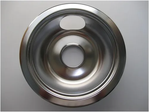 Vista 2 de Stanco Tazón reflector profundo para Ge/Hotpoint Ranges acero cromado, porcelana de 6 pulgadas.