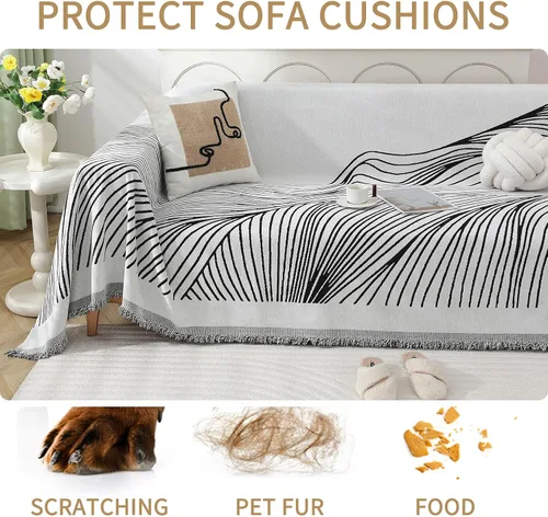 Vista 4 de Fundas de sofá antideslizantes para sofá de 3 cojines, aptas para mascotas, fundas de sofá lavables para sofá, fundas de sofá modulares suaves