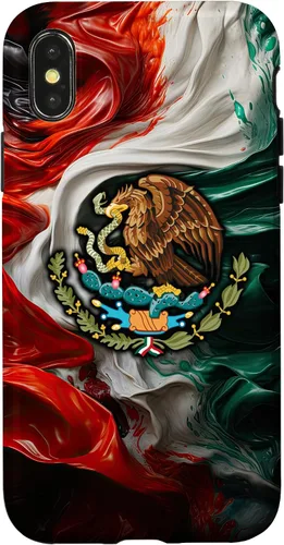 Vista 5 de Funda para iPhone 17 con diseño de bandera mexicana ahumada del orgullo de México del Cinco de Mayo
