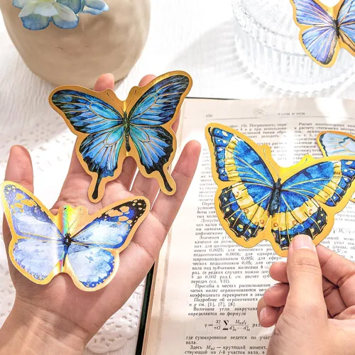 Vista 9 de 60 piezas de calcomanías holográficas de abejas de jardín para niñas estéticas – Calcomanías transparentes de abejas, florales, de panal