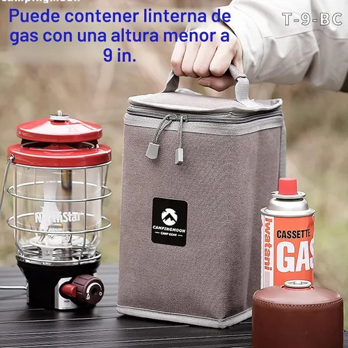 Vista 2 de CAMPINGMOON - Estuche de almacenamiento para farol de camping T-8, T-9
