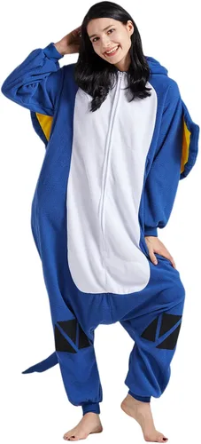 Vista 5 de SAMGU Adult Onesie Animal Halloween Cosplay Costume One Piece Pajamas for Women and Men
