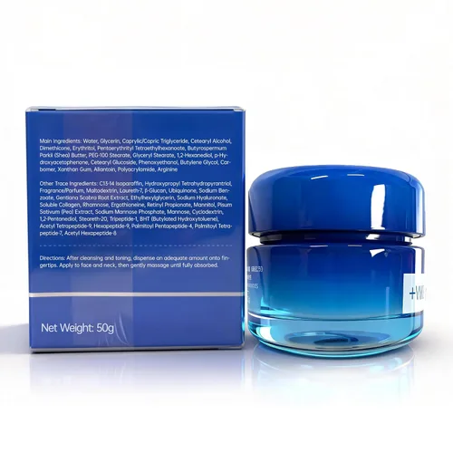 Vista 9 de +WIS+ Crema potenciadora de colágeno con péptidos 6X, hidratante péptido, crema facial reafirmante antienvejecimiento con ácido hialurónico