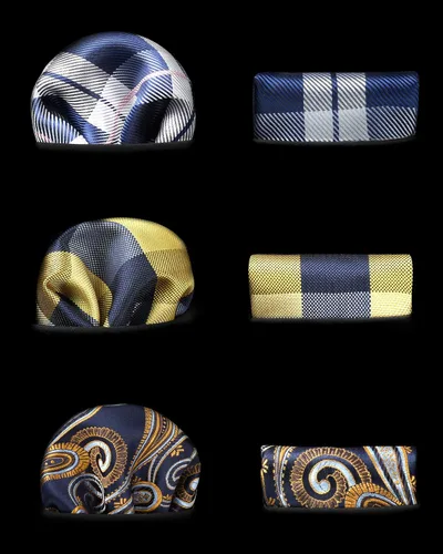 Vista 76 de HISDERN Juego de corbatas extralargas para hombre y pañuelo de bolsillo de 63 pulgadas, colección XL, caja de regalo, corbata, lote de 3