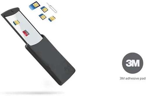 Vista 7 de Caja de almacenamiento universal para tarjetas SIM y memoria, almacena tarjetas SIM micro nano estándar, kit de almacenamiento portátil con pin