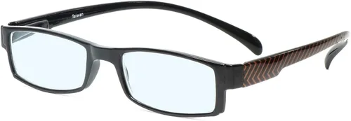 Vista 13 de Calabria 762 Gafas de lectura colgantes alrededor del cuello, lentes azules o transparentes, para hombres y mujeres, duraderos y modernos, patillas
