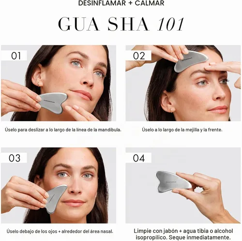 Vista 6 de Tweezerman Gua Sha Acero Inoxidable