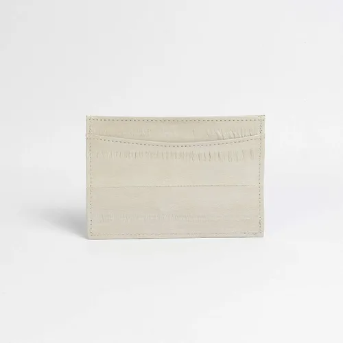 Vista 5 de CARTERA DE TARJETA DE PIEL DE ACERO, Blanco, Cartera delgada