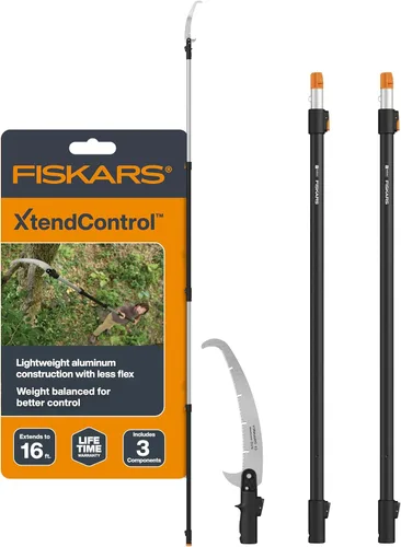 Vista 13 de Fiskars XtendControl - Podadora de árbol de 6 pies con sierra de triple molienda de 15 pulgadas x 1, poste de extensión individual de 3 a 6 pies