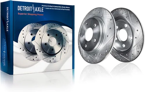 Vista 10 de Detroit Axle - Rotores de freno traseros para Toyota GR Supra BMW 230i 330e 330i 430i 530i 530i 530e 540d 540i xDrive X3 X4 Z4, rotores de freno