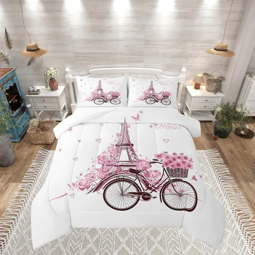 Vista 28 de Juego de edredón estampado de ovejas, juego de ropa de cama vintage de granja para niños, niñas, mujeres, adultos, parejas, ovejas, juego de edredón
