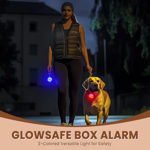 Vista 3 de WSDCAM Alarma de Seguridad Personal para Mujeres, Alarma de Llavero Fuerte de 130dB con Luz de Seguridad LED de 3 Colores, Llavero de Autodefensa