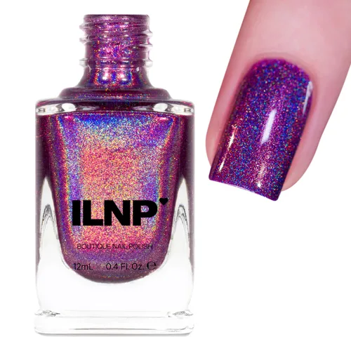 Vista 247 de ILNP 1UP - Esmalte de uñas holográfico, manicura resistente al desprendimiento, laca de uñas de larga duración, acabado suave y brillante,