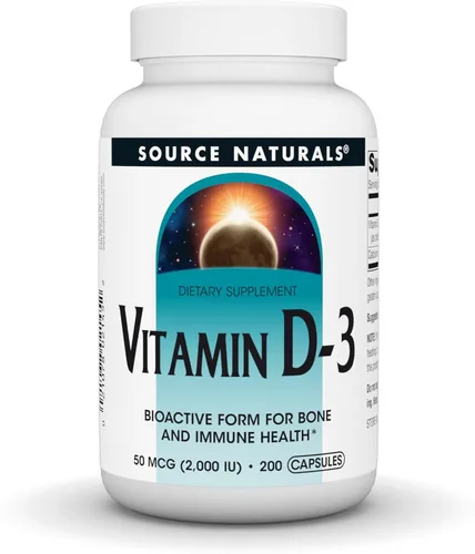 Vista 8 de Source Naturals, Vitamina D-3, 50 mcg (2000 UI) - 200 Cápsulas