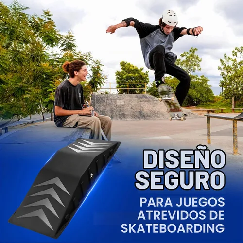 Vista 8 de Yes4All Single-Piece Skateboard Ramp, Bike Ramp, Skate Ramp - Design for Beginners, More Durable, Safe, Capacity 220Lbs