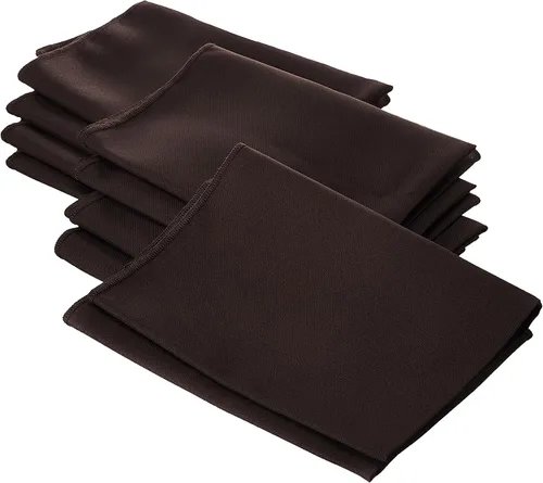 Vista 95 de LA Linen Paquete de 10 servilletas de popelina de poli, servilletas de tela suave, servilletas lavables y reutilizables, servilletas de mesa