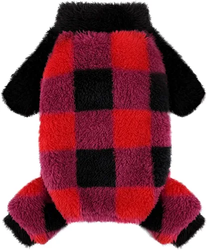 Vista 11 de Suéteres para perros pequeños para invierno, pijamas de perro de tamaño pequeño para niños y niñas, ropa de forro polar para mascotas, atuendo