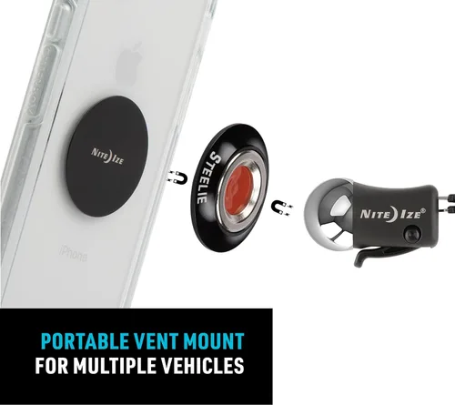 Vista 4 de Nite Ize - Soporte magnético de automóvil para celulares inteligentes