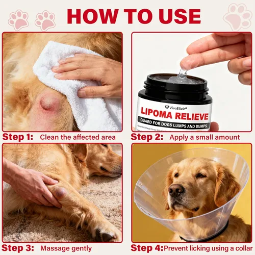 Vista 6 de Tratamiento de lipoma para perros y gatos, bálsamo para perros con aceite de ricino, crema DMSO, apoya la comodidad de las articulaciones