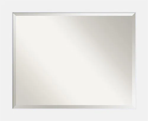 Vista 17 de Amanti Art Espejo de baño de madera, espejo de pared negro Corvino para usar como espejo de tocador de baño sobre el fregadero (35 x 45 pulgadas)