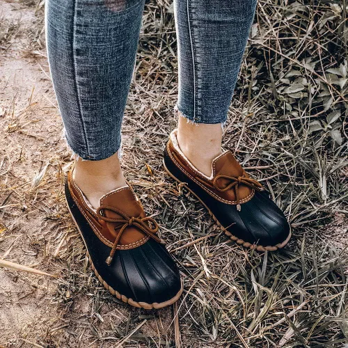 Vista 2 de DKSUKO Mocasines impermeables para mujer