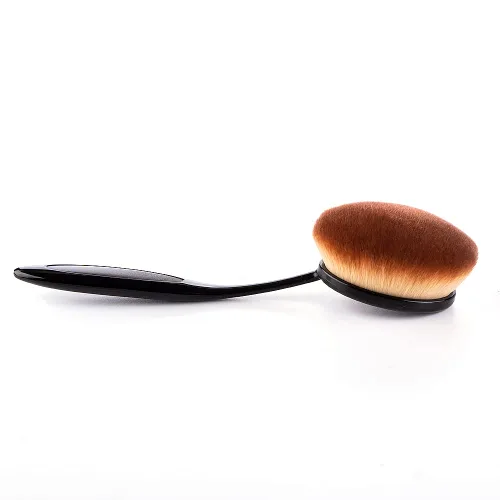 Vista 6 de Yoseng Brocha ovalada para base de dientes, cepillo de dientes grande, aplicación rápida e impecable, crema líquida en polvo, base de protector