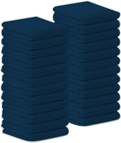 Vista 10 de Bar Mop Azul y Oro Rayado 10 lbs 16x19 Paquete de 60, 100% Algodón Cosido Doble Listo para Uso en Ruta Toallas de Cocina Absorbentes Toallas