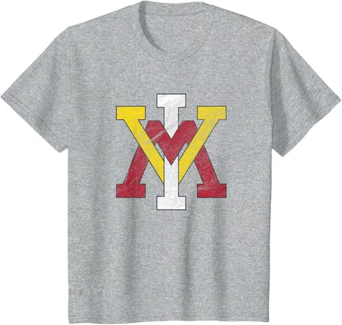 Vista 7 de Virginia Military Institute Camiseta VMI Keydets Distressed Primary, Negro