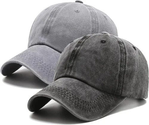 Vista 18 de PFFY 2 Packs Vintage Washed Distressed Baseball Cap Golf Dad Hat for Men Women